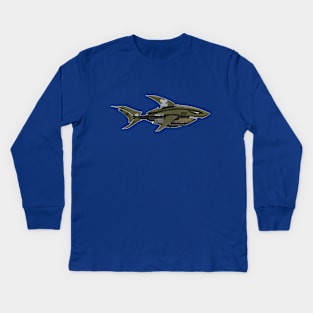 MECHA SHARK Kids Long Sleeve T-Shirt